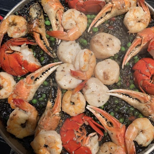 Seafood Black Squid Ink Paella